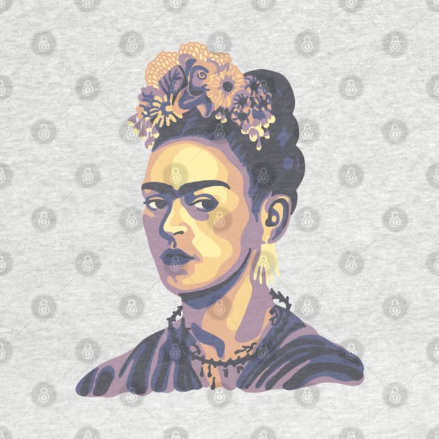 Frida Kahlo Portrait by Slightly Unhinged